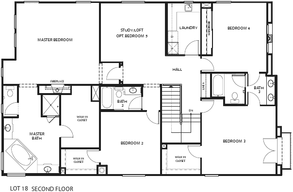Lot 18 2nd Floor Plan