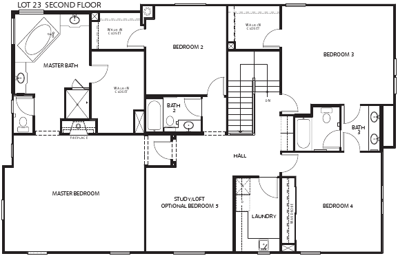 Lot 23 2nd Floor Plan