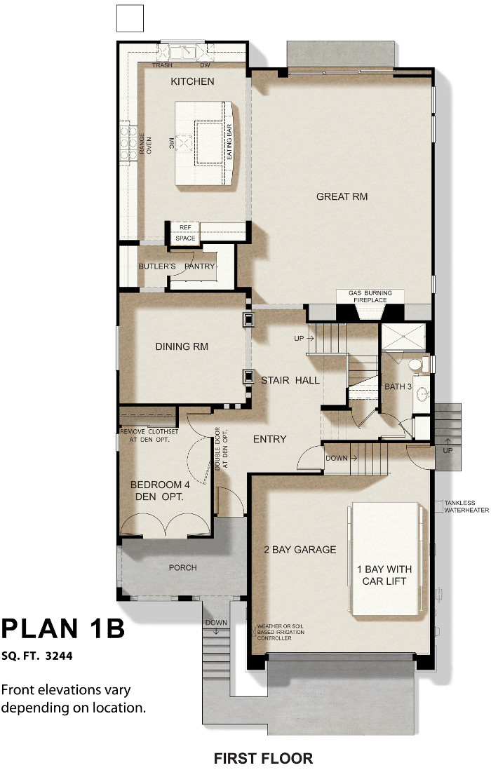 1st level floor plan