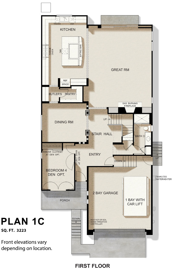 1st level floor plan