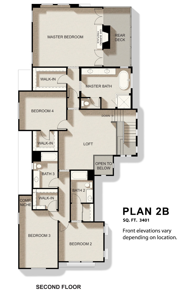 2nd level floor plan
