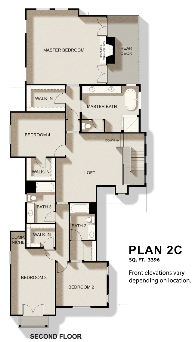 2nd level floor plan